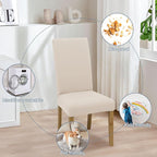 BIETYONE Stretch Dining Chair Covers Set of 6, Soft Removable Washable Kitchen - Image 6