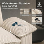 HERA'S HOUSE 124" Modular Sectional Sofa, Oversized U Shaped Couches - Image 3