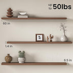 Fun Memories 60 Inch Fireplace Mantel Shelf, Deep Floating Shelves - Image 3