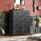 WLIVE Fabric Dresser for Bedroom, Tall Dresser - Image 2