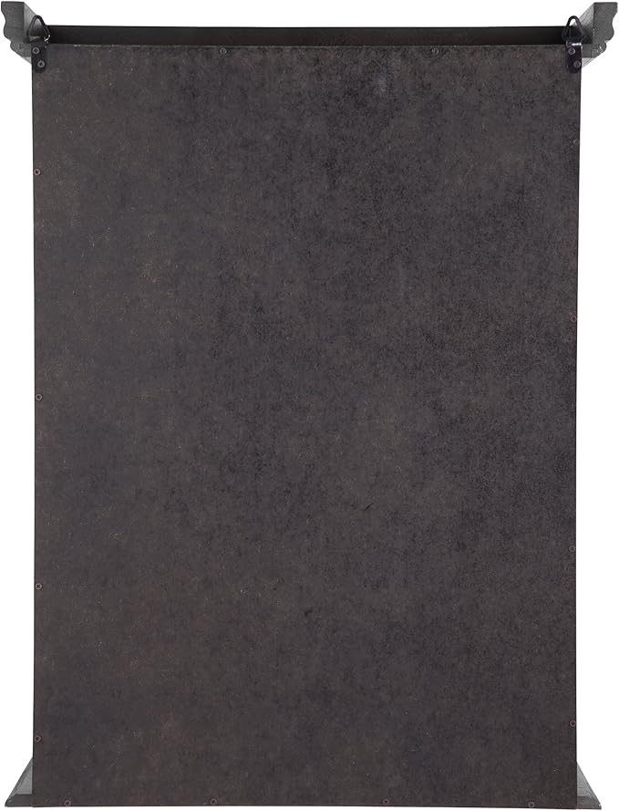 Design Toscano Country Tuscan Hardwood Wall Curio Cabinet: Ebony Black Finish - Image 5