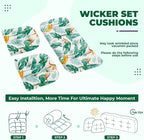 DANGHOOGY Wicker Chair Cushions, Waterproof Outdoor Loveseat Cushions - Image 6