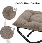15" Folding Ottoman, Foldable Footrest Stool, Portable Small Foot Stool - Image 5