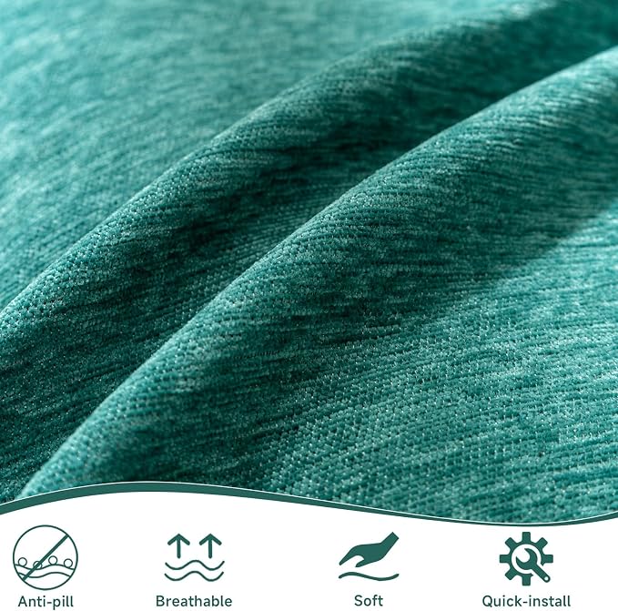 VClife Couch Cover for Dog, XXL Couch Cover for Sectionals, Boho Chic Teal Sofa - Image 3