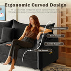 KEIKI 81.9" Sleeper Sofa, 3-in-1 Pull Out Couch Bed - Image 5
