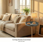 Gesodant Boho Single Leg Round Side Table - Image 7