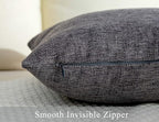 Stellhome Burlap Throw Pillow Covers Square Solid Decorative Farmhouse Linen - Image 4