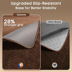 Ophanie Small Rug Washable Non Slip Throw Bedside Area Rugs, Fluffy Soft Brown - Image 4