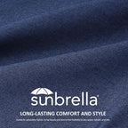 Unimatta Sunbrella Outdoor High Back Chair Cushion Seat Pads, 44 x 21 Inch - Image 2