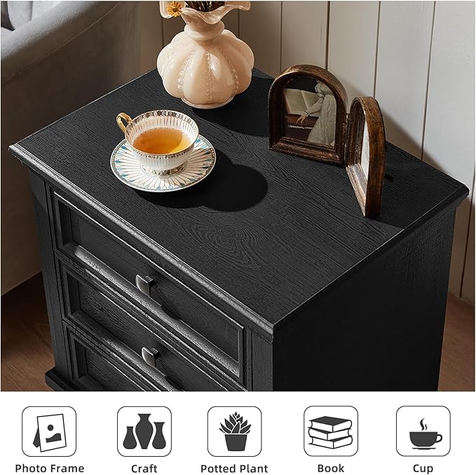 SAVOR LIFE Farmhouse Nightstand - Image 8