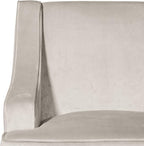 HomePop Swoop Arm Accent Chair, Velvet Grey - Image 7