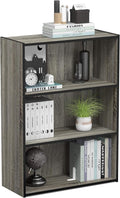 Furinno PASIR Book Shelf, 3-Tier Bookshelf, Storage Shelves Bookcase, 9.7 x by Furinno-FitsYourSpaceFitsYourBudget