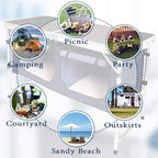 CampLand Outdoor Folding Table Aluminum Lightweight Height Adjustable - Image 7