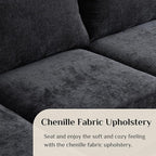 Karl home 111" Sectional Sofa U-Shaped 4-Seat Couch - Image 3