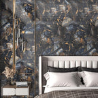 Marble Black Contact Paper Peel and Stick Countertops Gold Contact Paper Peel - Image 5