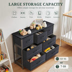 7-Drawer Dresser for Bedroom, Anti-Tip Wide Storage Organizer Fabric Chest of - Image 5