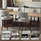 VKNOW Bar Stools Set of 2, Modern Counter Stools - Image 7