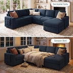 HONBAY Sleeper Sectional Couch - Image 3