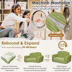 Foryoomi Extra Wide 2 in 1 Convertible Toddler Kids Couch - Image 7