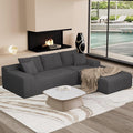 105" Convertible Sectional Couch by Unknown