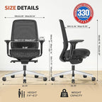 ErgoSift M2 Ergonomic Office Chair High Back Mesh Computer Desk Chair - Image 2