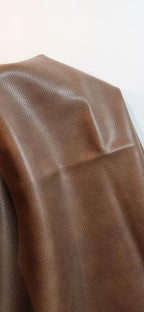Walnut Brown Soft Faux Leather Fabric PU Leather by the Yard Synthetic Pleather - Image 5
