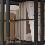 YOWOS Rotating Bookshelf Tower, 360° Display Spinning Bookcase, Bamboo - Image 6