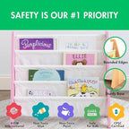 Humble Crew Kids Bookshelf, 4-Tier Front-Facing Book Display Organizer - Image 4