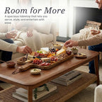 Alaterre Furniture Calais 48 Inch Rectangular Solid Wood Coffee Table - Image 5