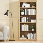 GarveeHome 71 in Tall Bookcase, Wooden Bookshelf by GarveeHome