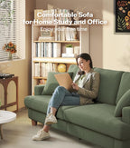 87in Corduroy Couch, Kidirect Sofa No Tool Assembly, Comfy Couches - Image 8