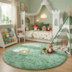Amdrebio Sage Green Round Rug 4Ft - Image 3