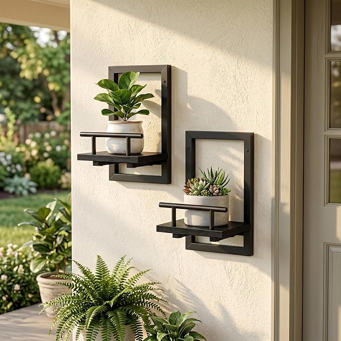 Sbosbo Floating Shelves for Wall, Plant Shelf Indoor, Wall Planters for Indoor - Image 6