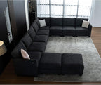 150.4" Large Sectional Couches for Living Room, 8 Seater L Shaped Modular - Image 9