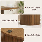 GarveeHome 47'' Round Dining Table - Image 5