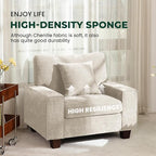 DOPEDIO Modern Living Room Sofa Set, 88.58" Chenille Loveseat - Image 7