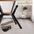 MECHYIN Round Dining Table for 2-4, 42 Inch Wood Kitchen & Dining Room Tables - Image 6