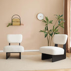 GDFStudio Upholstered Armless Accent Chairs Set of 2 Modern Side Chair - Image 5