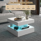 HedoAjim Small White Led Coffee Table - Image 5