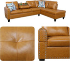 97.5" Yellow Couch L Shaped Couch Set, Modular Sectional Couches - Image 3