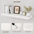 Acovy 55 Inch Floating Shelves, Wooden Shelves - Image 5
