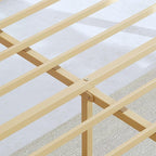 BOSRII 14in High Solid Bamboo Wood Platform King Size Bed Frame - Image 8