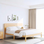 BOSRII 14in High Solid Bamboo Wood Platform King Size Bed Frame - Image 4