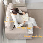 Rexulqo Oversized Accent Chair Set of 2, Oversized Armchair - Image 4