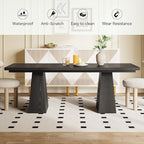 LITTLE TREE Dining Table for 4-6 People, Wooden Table, Rectangle Furniture - Image 7