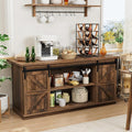 Shahoo Farmhouse Sideboard Buffet Cabinet, Coffee Bar Storage by BuynowfromShahoo