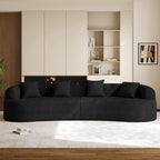 131" Oversized Sectional Sofa for Living Room, Modern Luxury Plush Chenille - Image 3
