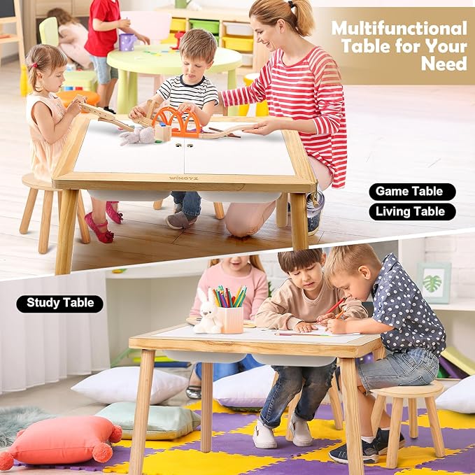 WINGYZ Kids Table for Play Study Dining Toys Storage, Sensory Tables for Toddler - Image 3