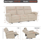 MCombo 87.8" Wall Hugger Power Reclining Sofa - Image 3
