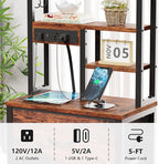 Furnulem Night Stand Set 2, LED Nightstand - Image 6